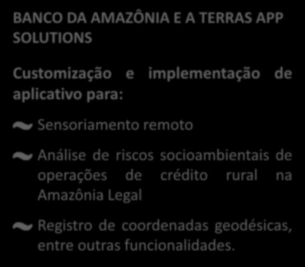 GERENCIAMENTO DO RISCO SOCIOAMBIENTAL BANCO DA AMAZÔNIA E A TERRAS APP