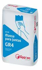 Para o efeito, a GYPTEC possui uma mistura de cola adesiva de secagem rápida que permite a colagem de todos os tipos de placas de gesso laminado e o