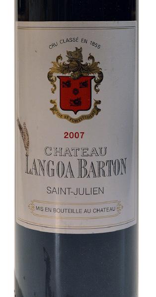 LOTES 58 e 59 Chateau Langoa Barton 007 750 ml R$ 860,00 LOTES 60 e 6 Jermann Chardonnay Friuli