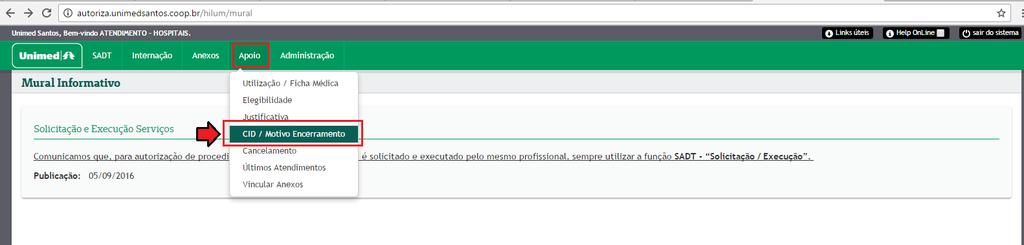 Objetivo: Efetuar pesquisa de solicitações que possuem Grupo de Apropriação igual à Consulta Médica e necessitam de Motivo Encerramento e