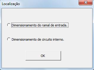 Se a demanda for calculada sem restrição, ou seja, caso menor do que 65 kva, é perguntado se o usuário deseja ver dados relativos ao dimensionamento.