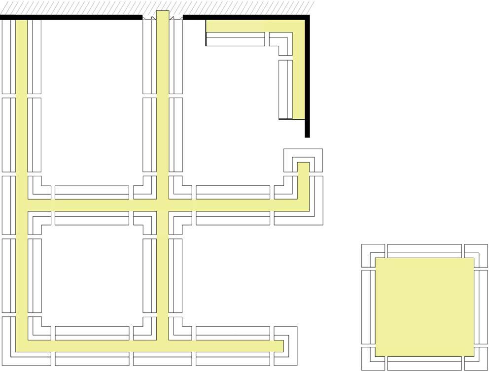 linha Solaris Exemplo de utilização e montagem Vista superior ilustrativa sem escala Sup. junção teto parede 4742 Mód. Interno 4740 Mód. inear 4701... 4706 Mód. Junção T 4734... 4736 Mód.