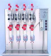 destilação 2, 4, 6 ou 8 postos de análise simultâneas Destilação de qualquer tipo de amostras de vinho, licores, etc São evitados todos os erros mais comuns, encontrados em equipamentos convencionais