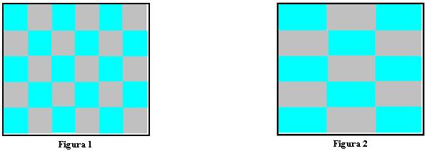 Se você escolher uma cerâmica de outro modelo, como está mostrado na figura 2, verá que a medida da mesma superfície (o piso da cozinha) resulta uma quantidade diferente: 15 lajotas.