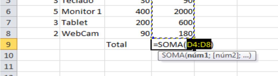 Formatação de células A formatação de células é muito semelhante a que vimos para formatação de