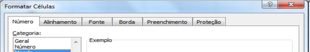 precisar selecionar mais de uma célula, basta selecioná-las.