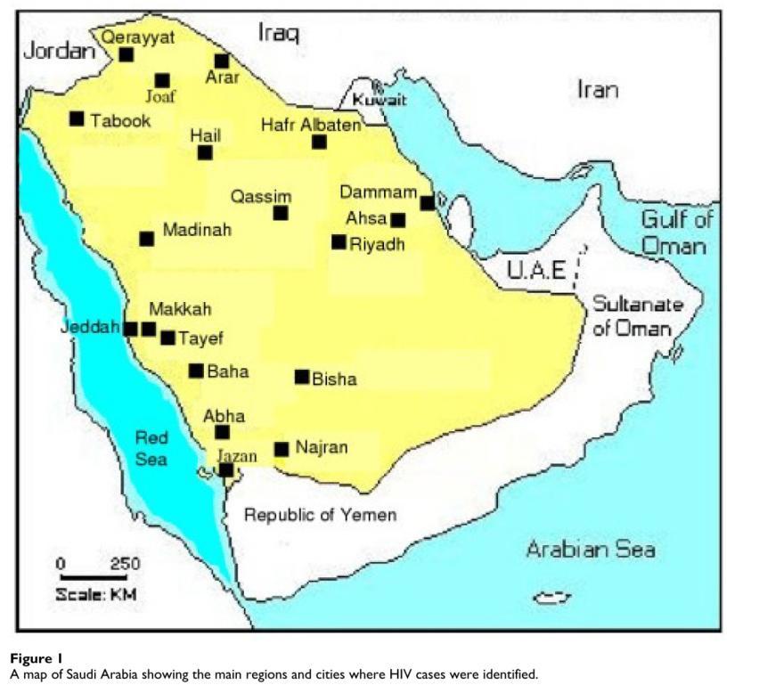 Arábia Saudita A Arábia Saudita ocupa a maior parte da Península Arábica, com uma área de cerca de 2.240.000 km quadrados (figura 1).