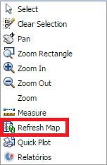 Ferramenta Refresh Map Acessível a partir do menu de contexto, a ferramenta Refresh Map recarrega a imagem