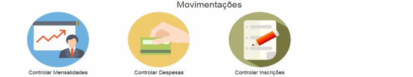 movimentações e relatórios, assim o administrador pode obter rapidez e