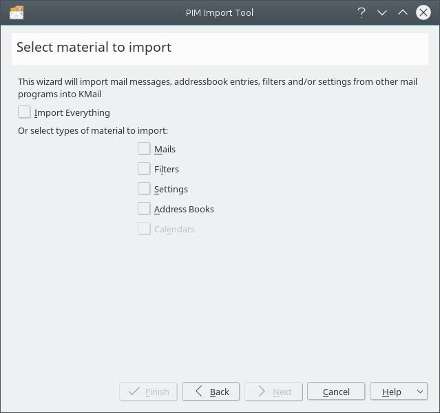 1 Introdução O Assistente de Importação permite importar as mensagens de e-mail, a configuração e os livros de endereços das seguintes aplicações de e-mail: Trojitá, Evolution 1.x - 3.