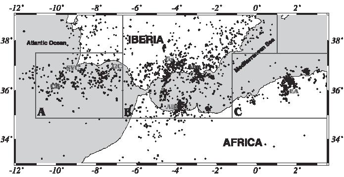 Udías et al., 1976; Buforn et al., 1988).