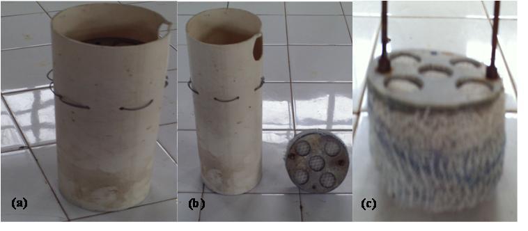 eram colocados dentro dos maiores e posteriormente dentro do corpo de um filtro de disco de duas polegadas. Esse tipo de filtro foi definido como filtro artesanal de tela de três elementos (FAT3e).