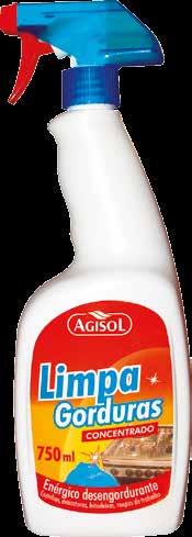 Descaling Agisol Caixa 12/750 ml Desengordurante concentrado em spray, adequado para cozinhas,