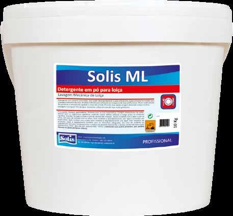 Detergente ML Detergente ML 10 Kg Solisin Solisin Detergente em pó, para máquinas de loiça, de espuma controlada e ação anticalcária.