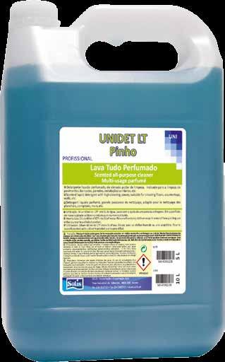 instalações sanitárias, etc. Pine - Lavender Scented liquid detergent with high cleaning power, suitable for cleaning floors, countertops, walls, etc.