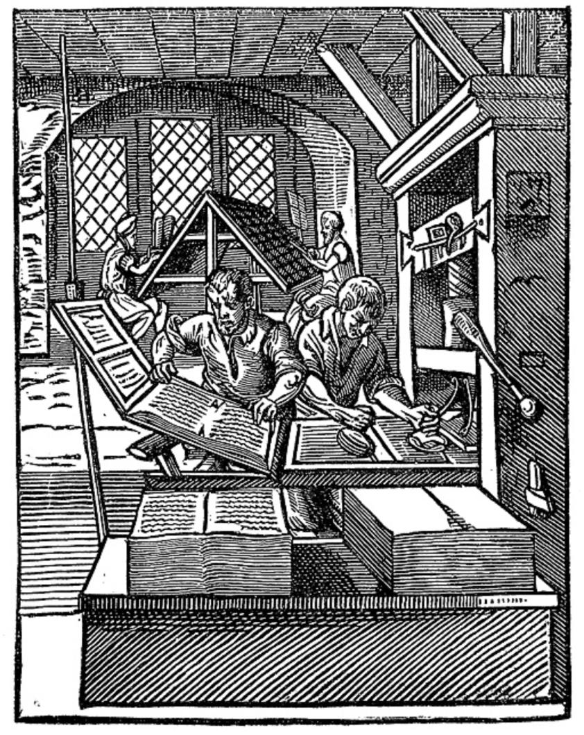 Tipos móveis Johann Gutenberg - Durante aproximadamente 150 anos foi o