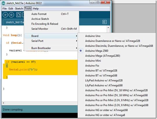 Para fazer um programa no arduino ele terá que pelo menos ter duas funções: void setup() onde se faz a configuração no nosso arduino e a função void loop() onde se escreve propriamente o programa que