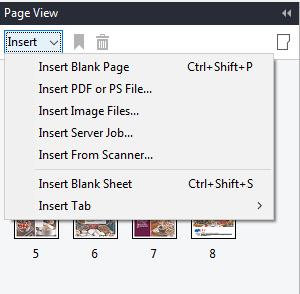 É possível adicionar imagens a uma página ou intervalo de páginas com apenas alguns cliques.