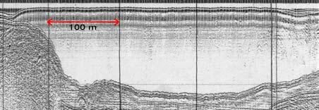 SOUZA, L A P.; BIANCO, R ; TESSLER, M G & GANDOLFO, O C B 3 Figura 4: Registro obtido por meio do emprego da perfilagem sísmica continua utillizando-se fonte acústica do tipo boomer.