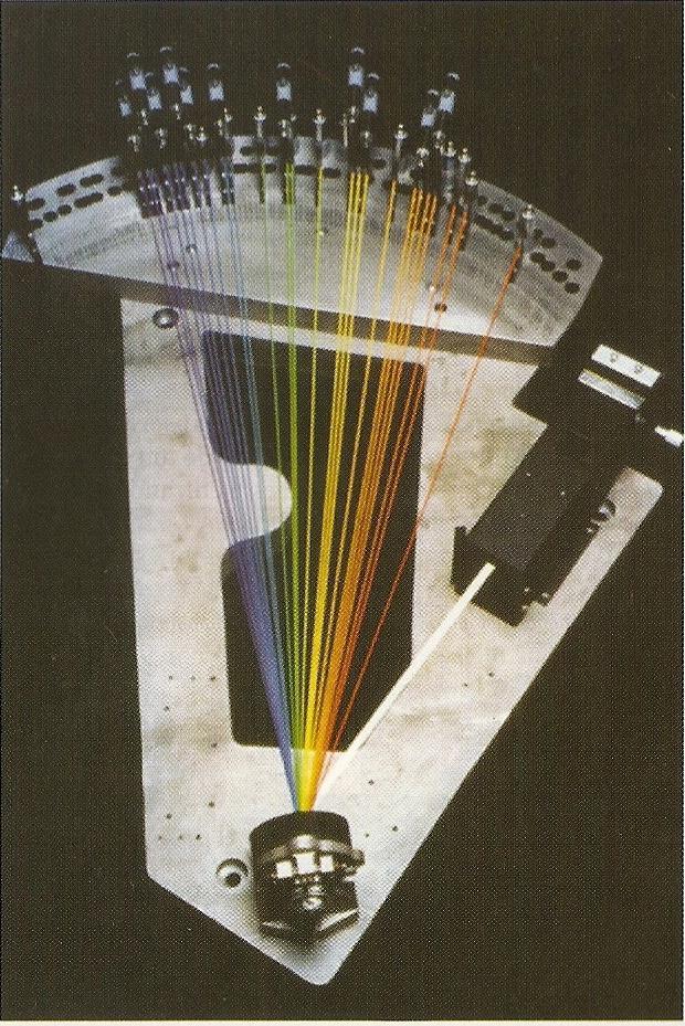 Policromador para Espectrômetro de Emissão Atômica de Plasma Acoplado Indutivamente com um Detector para Cada Elemento Neste dispositivo há