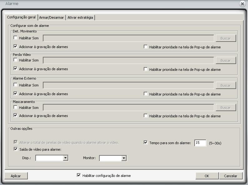 O software irá iniciar a gravação automática das câmeras configuradas em seus respectivos períodos de gravação.