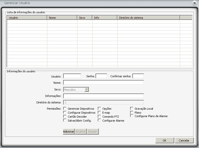 Salvar/Abrir Config. Para salvar todas as configurações de um usuário, siga o procedimento: 1. Acesse o item Configurações na barra lateral, depois clique em Salvar/ Abrir Config.; 2.