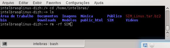 Desinstalação Para realizar a desinstalação siga o procedimento: 1. Abra um terminal de comandos e vá até o diretório onde o software foi instalado; 2.