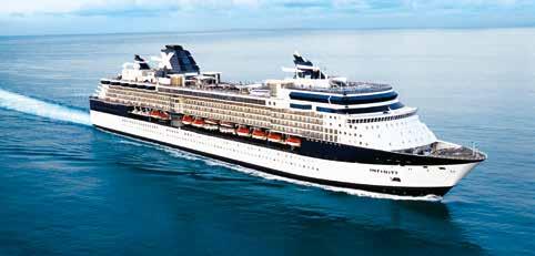 América do Sul Celebrity Infinity 15 dias 14 noites 8 (1), 23 (1) dezembro 2017, 7 (2) janeiro, 4 março 2018 Buenos Aires (noite a bordo) Montevideu (Uruguai) Punta del este (Uruguai) navegação