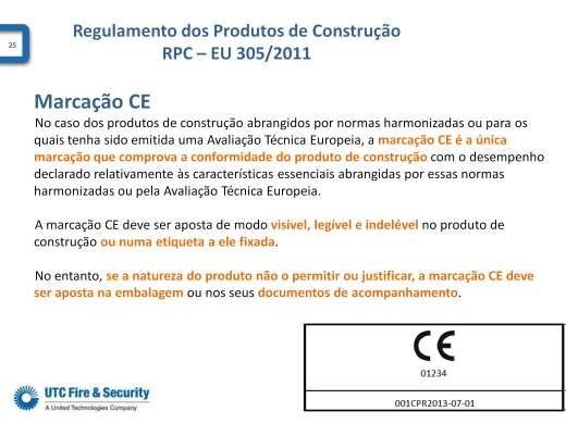 No caso dos produtos de construção abrangidos por normas harmonizadas ou para os quais tenha sido emitida uma Avaliação Técnica Europeia, a marcação CE é a única marcação que comprova a conformidade