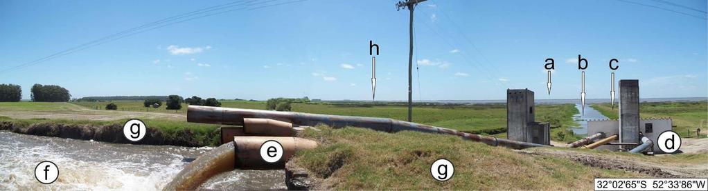 Figura 6. Sistema de canais artificiais ativos em área de arroz irrigado.
