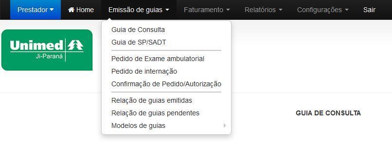 Guia de Consulta Eletiva Siga os passos abaixo para registrar uma guia de Consulta