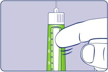 Verificar o fluxo Antes de utilizar uma caneta nova pela primeira vez, você precisa verificar o fluxo para garantir que receba a dose correta e não injete ar: