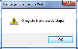 EXEMPLO Depois de preenchida a informação relativa às medidas corretivas, o GL deve gravar essa informação, clicando em no friso superior.