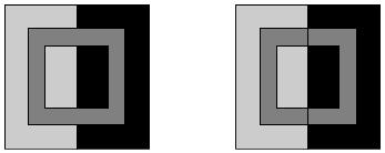 intensidade) Ex 3-Anel de Benussi-Koffka: ex de contraste simultâneo, um anel com