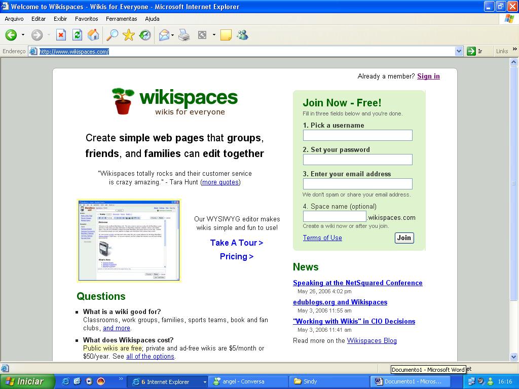 Wiki È um pedaço de software de servidor que permite usuários criar e editar livremente conteúdo de web pages usando qualquer web browser.