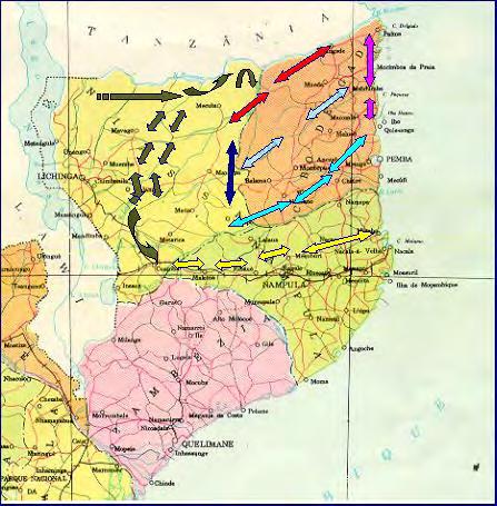 Dezembro para Junho. A Rota II, passa pela parte ocidental de Cuamba, fronteira das Províncias, Reservas florestais de Ribaue & Mpalwe e reserva florestal de Mukuburi (área norte de Namina).
