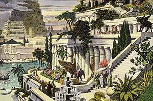 Passado Jardins dos templos/ Babilônia