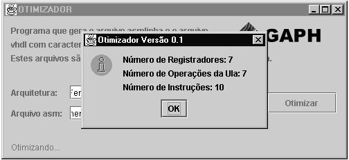 Cada instrução tem definida sua correspondente micro-instrução no arquivo de configuração, por exemplo, a instrução ADD tem seguinte código VHDL: if op1=x"0" then uins <= (c0, c0,c1, c0, c0,c0,c0,c0,