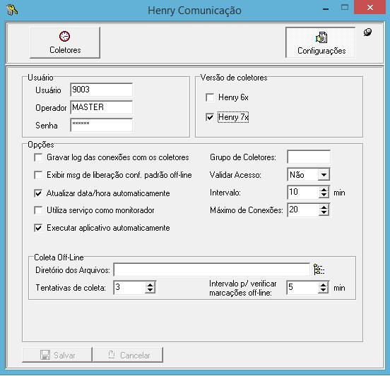 Atenção O servidor em que o HenryCom está instalado deve estar configurado para ajustar automaticamente o relógio para o horário de verão.