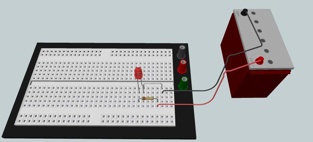 3.2 - Protoboard Esta placa pode ser chamada de placa de ensaio, placa de prototipação ou matriz de contatos.