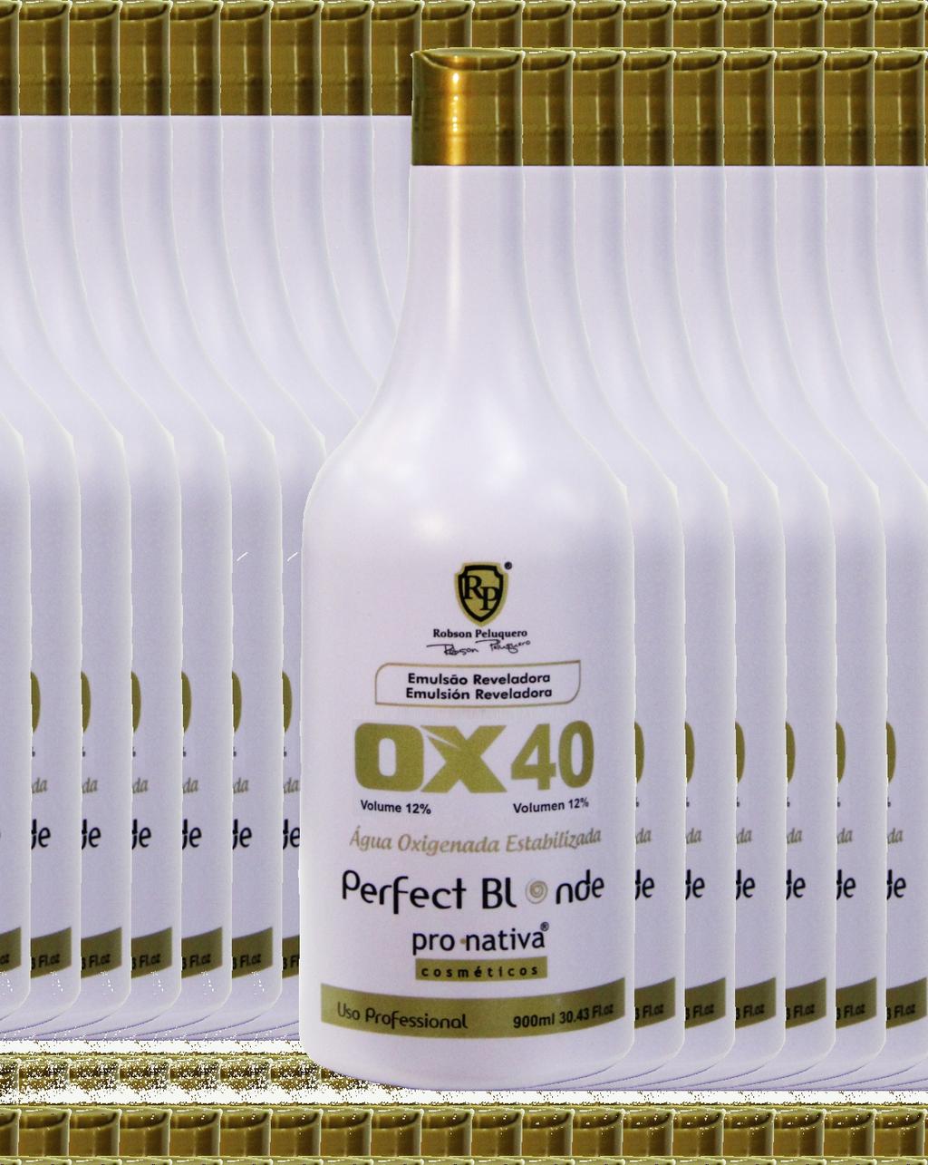 Água Oxigenada Estabilizada OX S 900ml A água oxigenada estabilizada de 900ml da RP foi desenvolvida para oxidar tinturas, pó descolorante, onde quanto
