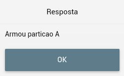 Selecione a partição para armar ou desarmar. 2. Clique no botão enviar. Figura 7.