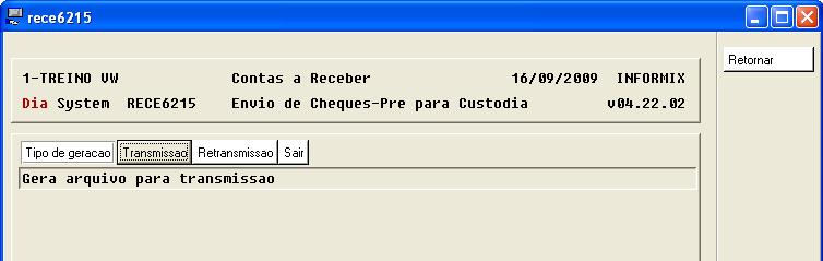 Contas a Receber Capitulo 13 Envio de cheques para custódia Enviamos para custódia os cheques com vencimentos futuros e que ficaram em poder do banco onde vai ser depositado.