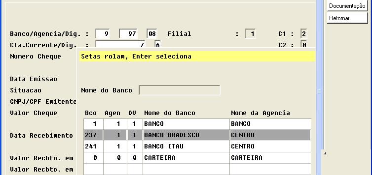 Contas a Receber Capitulo 15 Informamos data do recebimento: Passa direto nos campos, é