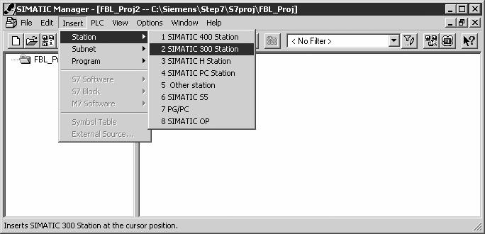 um novo menu com todas as opções de hardware a serem configuradas por esse software. Como nessa utilização temos a CPU S7 313C-2DP, devemos optar pela SIMATIC 300 Station.