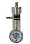 0 lpm de botão de pressão Esta unidade simples está equipada com um botão de pressão, para lhe dar uma aspersão de gás tipo aerossol a 0,5 lpm, a partir de garrafas grandes.