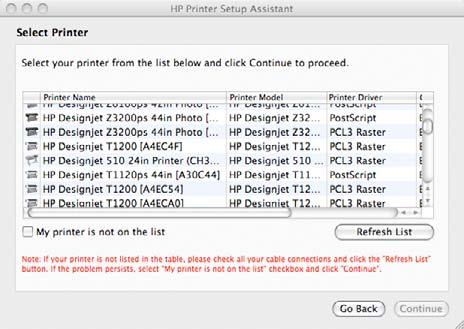 4. Abra o ícone Instalador da HP Designjet para Mac OS X. 5. Siga as instruções na tela. 6. O software da impressora é instalado, inclusive o driver da impressora e o HP Utility.