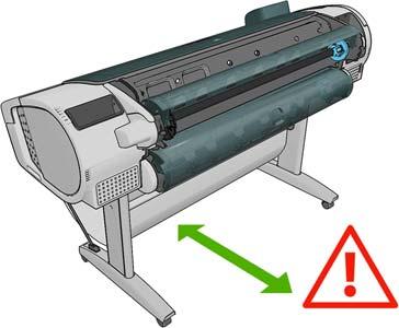 CUIDADO: Todos os papéis devem ter 280 mm ou mais. Não é possível carregar papel A4 e carta como paisagem.