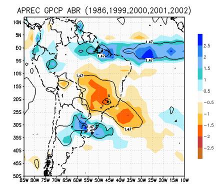 essas anomalias se estendem sobre o Oceano.