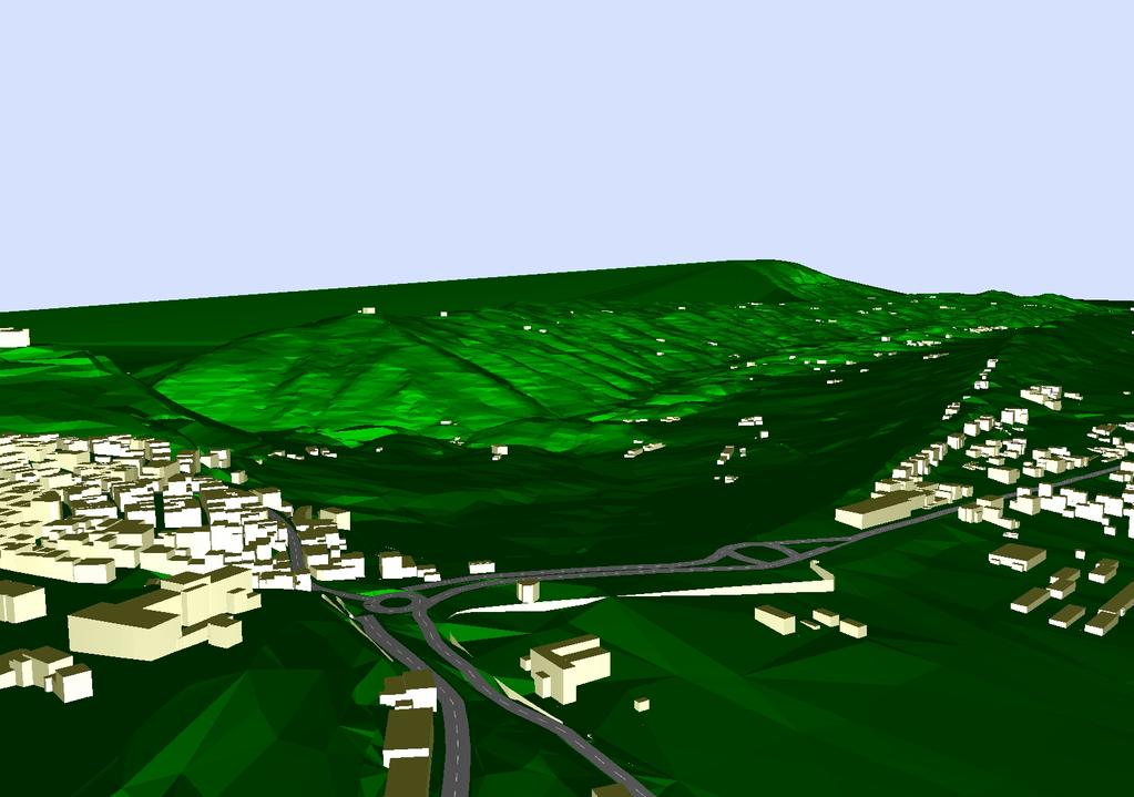A simulação efectuada para o cálculo do Mapa de Ruído do Município de Palmela teve como base a representação física da realidade existente (incluindo o terreno, os edifícios, os taludes naturais e as